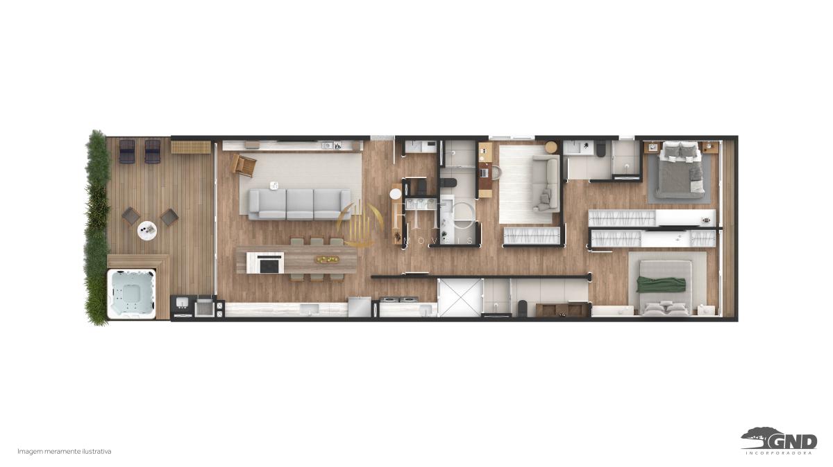Apartamento com 03 suítes, 187,80m², à venda em Florianópolis, Cacupé - Fito Imóveis