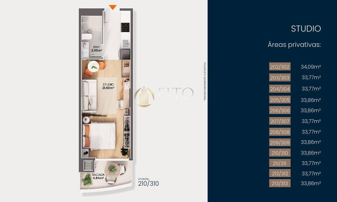 Studio pé na areia à venda na Cachoeira do Bom Jesus - Florianópolis - Fito Imóveis