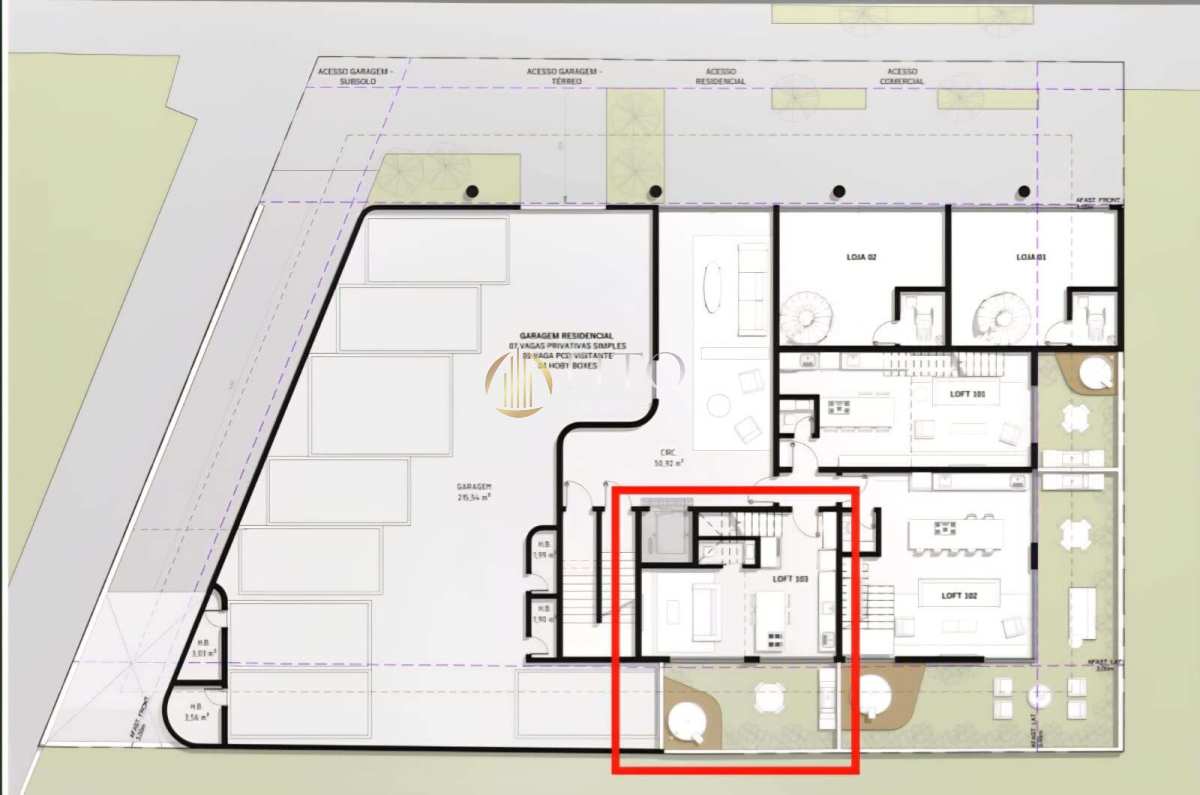 Loft à venda em Florianópolis, Jurerê, com 1 quarto, 65,00m² - Fito Imóveis