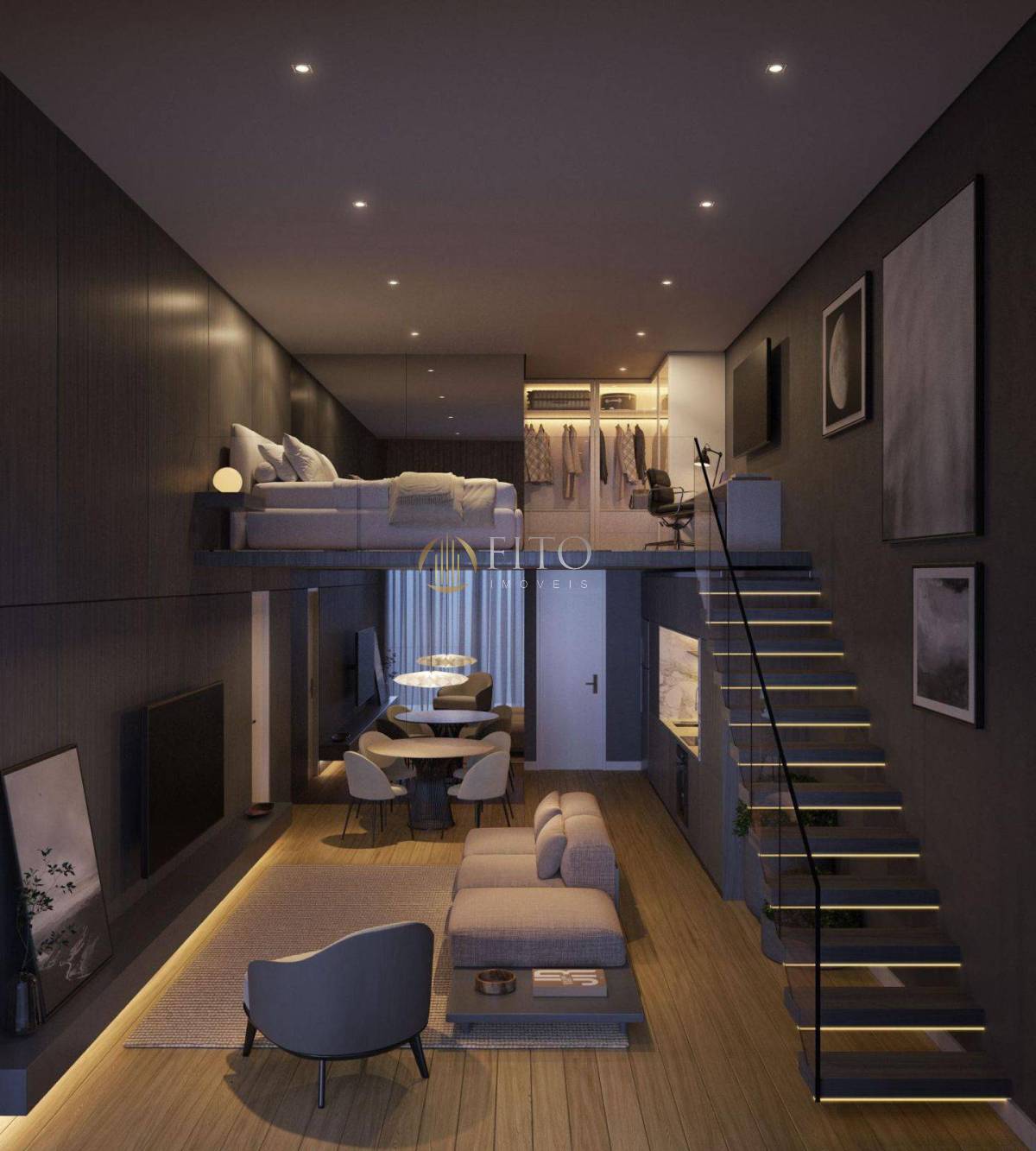 Studio à venda em Florianópolis, Agronômica, com 1 quarto, 38,89m² - Fito Imóveis