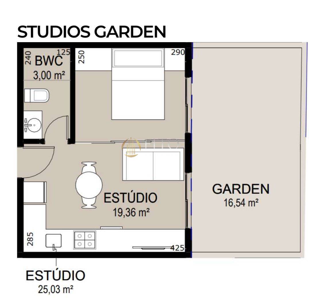 Studio à venda em Canasvieiras, com 47,99m², a 350m do Mar! - Fito Imóveis